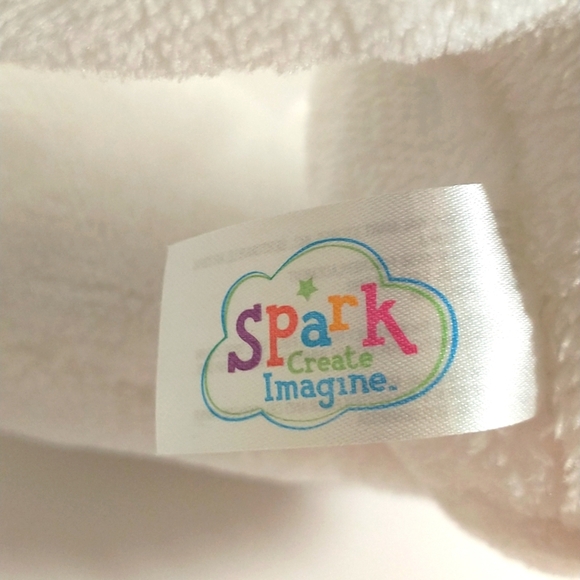Spark create imagine, 12 in bunny rattle plush. - Picture 7 of 8